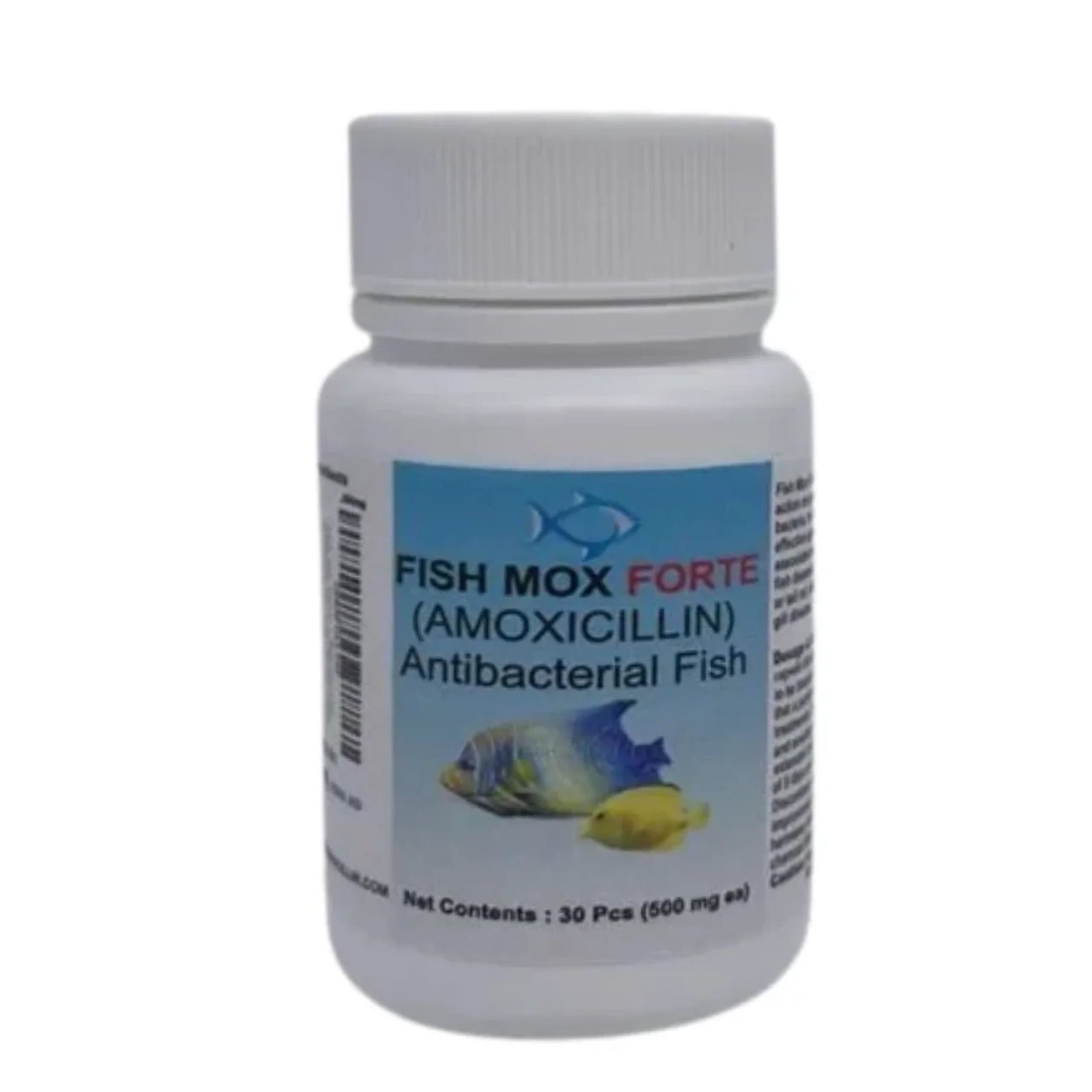 Aqua Biotic Amoxicillin – 500 mg Capsules (30 Count) for Aquarium Use